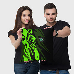 Подушка квадратная Skoda Узор, цвет: 3D-принт — фото 2