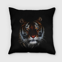 Подушка квадратная Тигр в Темноте Глаза Зверя