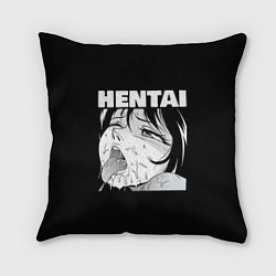 Подушка квадратная HENTAI девочка ahegao, цвет: 3D-принт