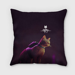 Подушка квадратная Stray Боевой котик, цвет: 3D-принт