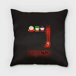 Подушка квадратная Южный парк главные персонажи South Park, цвет: 3D-принт