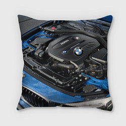 Подушка квадратная BMW Engine Twin Power Turbo, цвет: 3D-принт