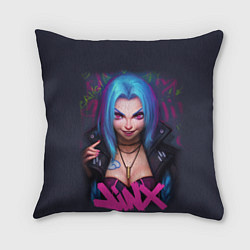 Подушка квадратная League Of Legends ARCANE JINX