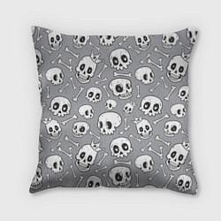 Подушка квадратная Skulls & bones