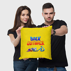 Подушка квадратная Дорога домой мультфильм от нетфликса про животных, цвет: 3D-принт — фото 2