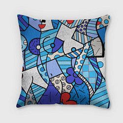 Подушка квадратная Romero Britto - sexy girls