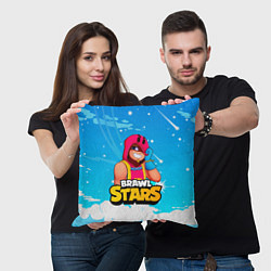 Подушка квадратная GROM BRAWL STARS GAME, цвет: 3D-принт — фото 2