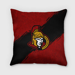 Подушка квадратная Оттава Сенаторз , Ottawa Senators, цвет: 3D-принт