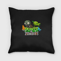 Подушка квадратная Персонажи Plants vs Zombies, цвет: 3D-принт