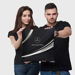 Подушка квадратная Mercedes-Benz Sport, цвет: 3D-принт — фото 2