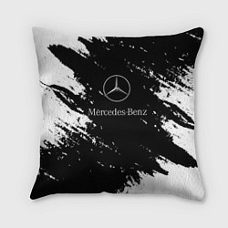 Подушка квадратная Mercedes-Benz Авто, цвет: 3D-принт