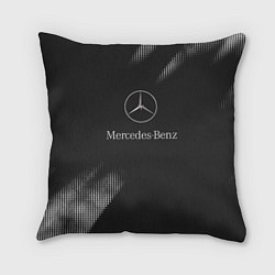 Подушка квадратная Mercedes-Benz Мерс, цвет: 3D-принт