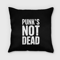 Подушка квадратная PUNKS NOT DEAD Панки Живы, цвет: 3D-принт