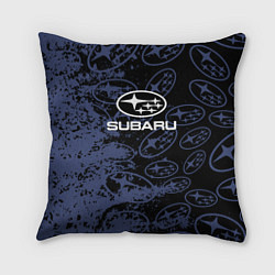 Подушка квадратная Subaru Pattern спорт