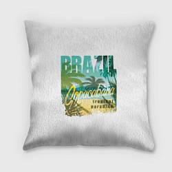 Подушка квадратная Тропический Рай Бразилии
