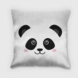 Подушка квадратная Мордашка пандёныша, цвет: 3D-принт