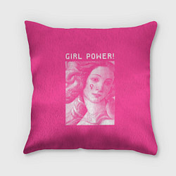 Подушка квадратная Venus Girl Power, цвет: 3D-принт