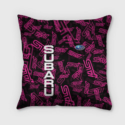 Подушка квадратная SUBARU STI PATTERN, цвет: 3D-принт