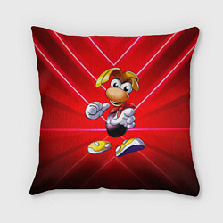 Подушка квадратная Бегущий Rayman 3D, цвет: 3D-принт
