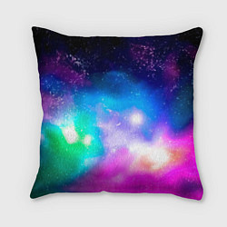 Подушка квадратная Colorful Space Космос, цвет: 3D-принт