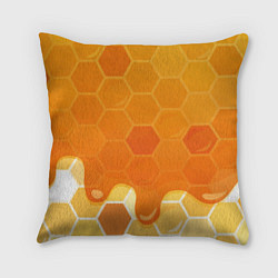 Подушка квадратная Мёд от пчёл