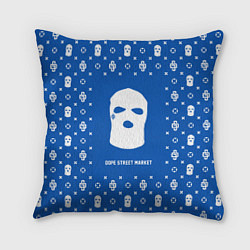 Подушка квадратная Узор Blue Ski Mask Dope Street Market