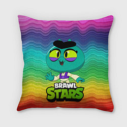 Подушка квадратная Eve BrawlStars Радуга, цвет: 3D-принт