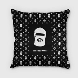 Подушка квадратная Узор Black Dope Ski Mask Dope Street Market