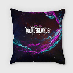 Подушка квадратная Tiny Tinas Wonderlands, logo, цвет: 3D-принт