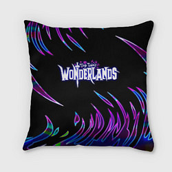 Подушка квадратная Tiny Tinas Wonderlands, Лого, цвет: 3D-принт