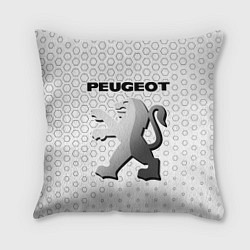 Подушка квадратная PEUGEOT Соты, цвет: 3D-принт