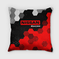 Подушка квадратная НИССАН Racing Графика, цвет: 3D-принт