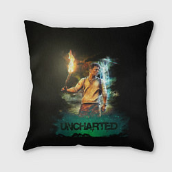 Подушка квадратная Uncharted Tom Holland, цвет: 3D-принт