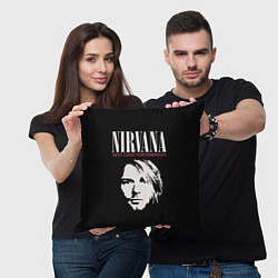 Подушка квадратная NIRVANA Kurt Cobain, цвет: 3D-принт — фото 2