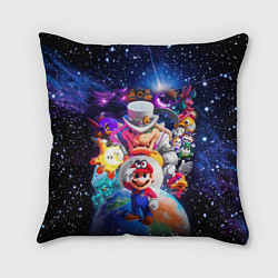 Подушка квадратная Super Mario Odyssey Space Video game, цвет: 3D-принт