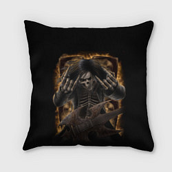 Подушка квадратная Мертвая рок-звезда, цвет: 3D-принт