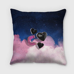Подушка квадратная Star Hearts 3D