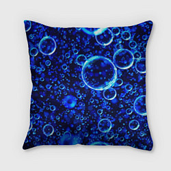 Подушка квадратная Пузыри воздуха в воде Pattern, цвет: 3D-принт