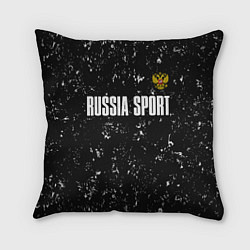 Подушка квадратная РОССИЯ - ГЕРБ Russia Sport