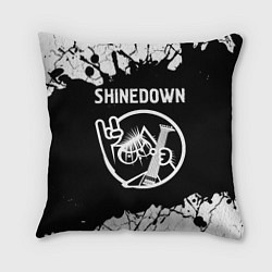 Подушка квадратная Shinedown КОТ Краска, цвет: 3D-принт