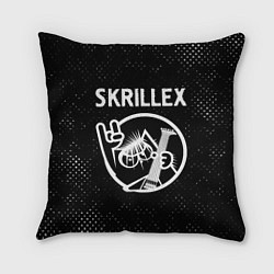 Подушка квадратная Skrillex - КОТ - Потертости