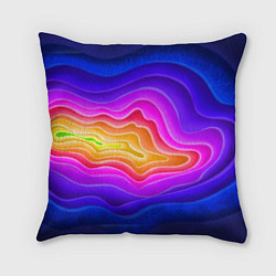 Подушка квадратная Растекание красок, цвет: 3D-принт