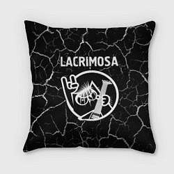 Подушка квадратная Lacrimosa КОТ Трещины, цвет: 3D-принт