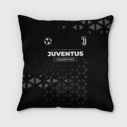 Подушка квадратная Juventus Форма Champions, цвет: 3D-принт