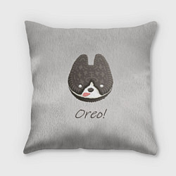 Подушка квадратная Oreo! Пёсик из офиса разработчиков Sky