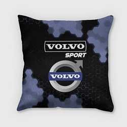 Подушка квадратная VOLVO Sport Соты, цвет: 3D-принт