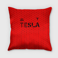 Подушка квадратная ТЕСЛА Tesla Est 2003 Абстракция, цвет: 3D-принт