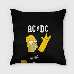 Подушка квадратная AC DC ГОМЕР СИМПСОН SIMPSONS