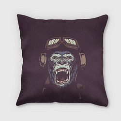 Подушка квадратная Орущая горилла