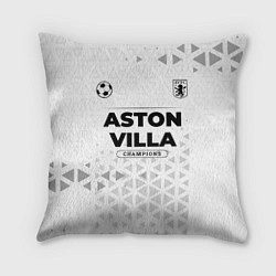 Подушка квадратная Aston Villa Champions Униформа, цвет: 3D-принт